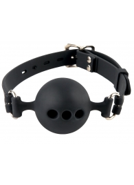 Силиконовый кляп-шар с отверстиями для дыхания Silicone Breathable Ball Gag Small - Pipedream - купить с доставкой в Дзержинске