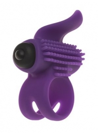 Эрекционное кольцо с подхватом мошонки и стимуляцией клитора Bullet Lastic Ring - Adrien Lastic - в Дзержинске купить с доставкой