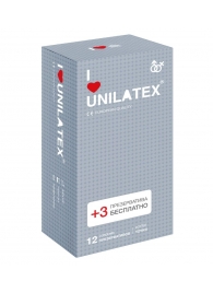 Презервативы с точками Unilatex Dotted - 12 шт. + 3 шт. в подарок - Unilatex - купить с доставкой в Дзержинске