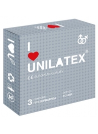 Презервативы с точками Unilatex Dotted - 3 шт. - Unilatex - купить с доставкой в Дзержинске