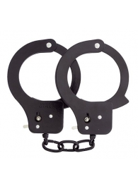 Чёрные наручники из листового металла BONDX METAL CUFFS BLACK - Dream Toys - купить с доставкой в Дзержинске