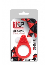 Красное эрекционное кольцо LIT-UP SILICONE STIMU RING 1 RED - Dream Toys - в Дзержинске купить с доставкой