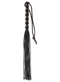 Чёрная мини-плеть из резины Rubber Mini Whip - 22 см. - Blush Novelties - купить с доставкой в Дзержинске