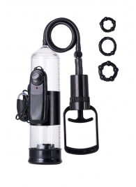 Вакуумная помпа A-toys с вибропулей и эрекционными кольцами - A-toys - в Дзержинске купить с доставкой