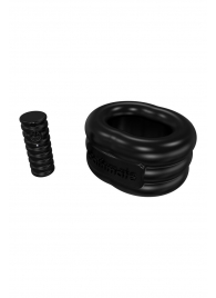 Чёрное эрекционное виброкольцо Stretch - Bathmate - в Дзержинске купить с доставкой