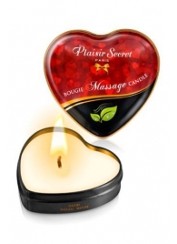 Массажная свеча с нейтральным ароматом Bougie Massage Candle - 35 мл. - Plaisir Secret - купить с доставкой в Дзержинске