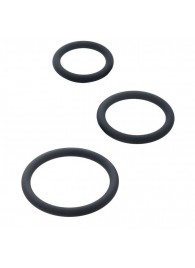 Набор из 3 чёрных эрекционных колец - ToyFa - в Дзержинске купить с доставкой