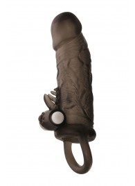 Чёрная насадка на пенис Toyfa XLover с вибрацией - ToyFa - в Дзержинске купить с доставкой