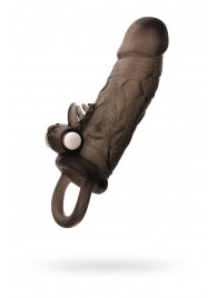 Чёрная насадка на пенис Toyfa XLover с вибрацией - ToyFa - в Дзержинске купить с доставкой