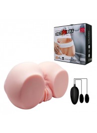 Телесный мастурбатор с двумя любовными тоннелями и вибрацией - Baile - в Дзержинске купить с доставкой