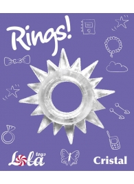 Прозрачное эрекционное кольцо Rings Cristal - Lola Games - в Дзержинске купить с доставкой