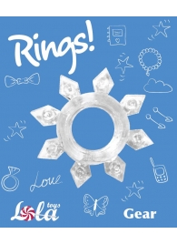 Прозрачное эрекционное кольцо Rings Gear - Lola Games - в Дзержинске купить с доставкой