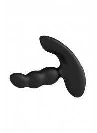 Черный силиконовый стимулятор простаты Levett Nitoc с пультом ДУ - Levett - в Дзержинске купить с доставкой