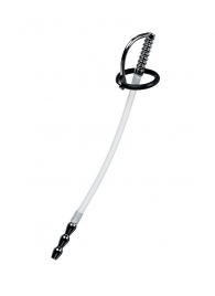 Силиконовый уретральный плаг со сменными фиксирующими кольцами Metal - ToyFa - купить с доставкой в Дзержинске