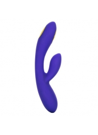 Фиолетовый вибратор с функцией электростимуляции Intimate E-Stimulator Dual Wand - 21,5 см. - California Exotic Novelties - купить с доставкой в Дзержинске