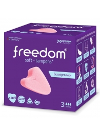 Женские гигиенические тампоны без веревочки FREEDOM normal - 3 шт. - Freedom - купить с доставкой в Дзержинске