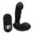 Черный стимулятор простаты Alpha-Pro 7X P-Milker Silicone Prostate Stimulator with Milking Bead - XR Brands - в Дзержинске купить с доставкой