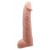 Телесная реалистичная насадка-удлинитель на пенис - 21 см. - Baile - в Дзержинске купить с доставкой