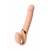 Телесный безремневой вибрострапон Vibrating Bendable Strap-On L - Strap-on-me - купить с доставкой в Дзержинске