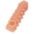 Телесная закрытая насадка с шариками Cock Sleeve Size L - 17,6 см. - KOKOS - в Дзержинске купить с доставкой