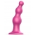 Розовая насадка Strap-On-Me Dildo Plug Beads size S - Strap-on-me - купить с доставкой в Дзержинске