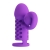 Фиолетовая вибронасадка с клиторальным отростком Harden - Baile - в Дзержинске купить с доставкой