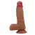Телесный фаллоимитатор из жидкого силикона Duvall - 19,3 см. - Baile