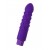 Фиолетовый вибратор с шишечками - 17 см. - A-toys