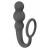 Серое эрекционное кольцо Legend с анальным стимулятором - Lola Games - в Дзержинске купить с доставкой