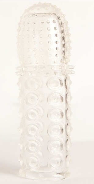 Прозрачная закрытая гелевая насадка - 13,5 см. - Toyfa Basic - в Дзержинске купить с доставкой