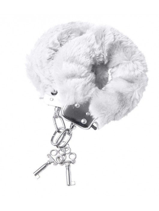 Наручники с белой меховой опушкой - ToyFa - купить с доставкой в Дзержинске