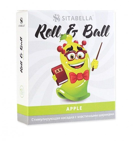 Стимулирующий презерватив-насадка Roll   Ball Apple - Sitabella - купить с доставкой в Дзержинске