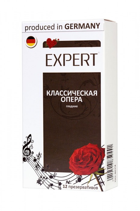 Гладкие презервативы Expert  Классическая опера  - 12 шт. - Expert - купить с доставкой в Дзержинске