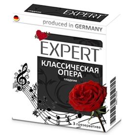 Гладкие презервативы Expert  Классическая опера  - 3 шт. - Expert - купить с доставкой в Дзержинске