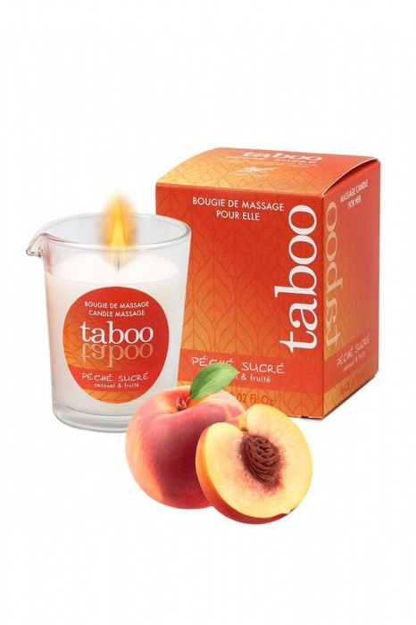 Массажное аромамасло с афродизиаками для женщин RUF Taboo Peche sucre - 60 гр. - RUF - купить с доставкой в Дзержинске