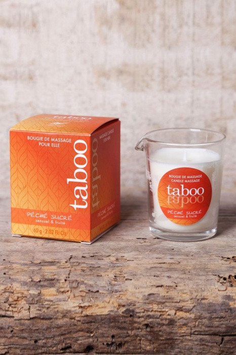 Массажное аромамасло с афродизиаками для женщин RUF Taboo Peche sucre - 60 гр. - RUF - купить с доставкой в Дзержинске