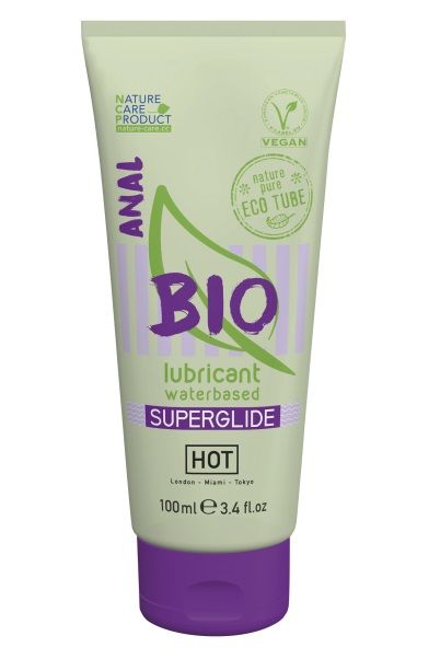 Интимный увлажняющий анальный гель BIO SuperGlide - 100 мл. - HOT - купить с доставкой в Дзержинске