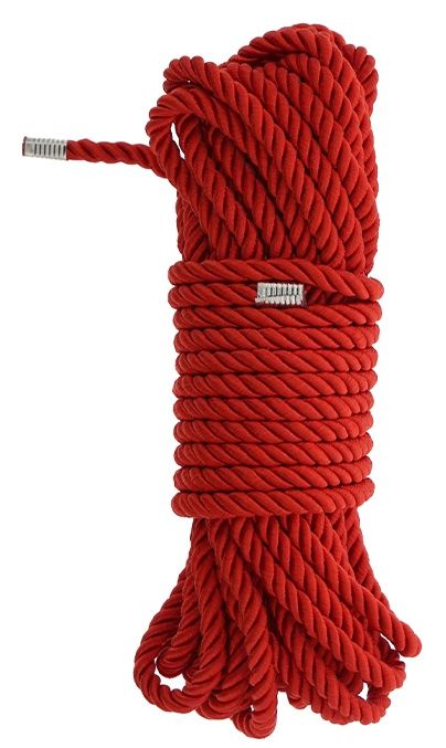 Красная веревка DELUXE BONDAGE ROPE - 10 м. - Dream Toys - купить с доставкой в Дзержинске