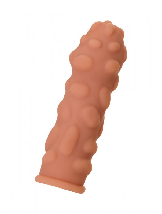 Телесная реалистичная насадка KOKOS Extreme Sleeve 11 с дополнительной стимуляцией - 12,7 см. - KOKOS - в Дзержинске купить с доставкой