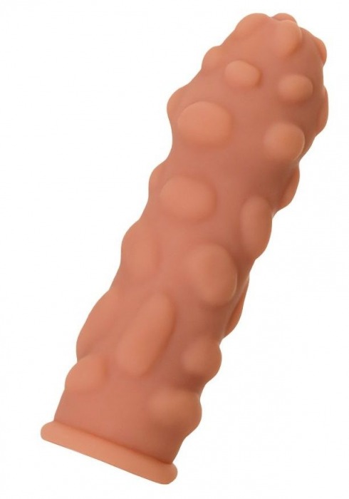 Телесная реалистичная насадка KOKOS Extreme Sleeve 11 с дополнительной стимуляцией - 12,7 см. - KOKOS - в Дзержинске купить с доставкой