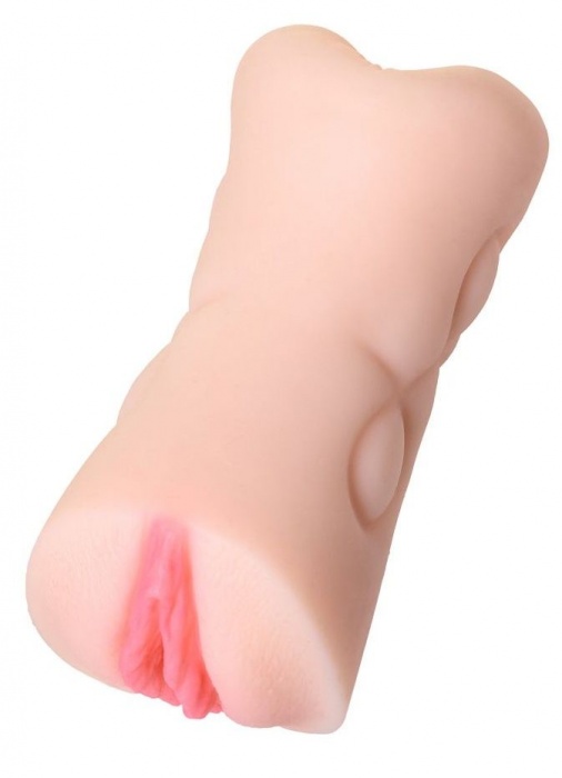 Телесный двусторонний мастурбатор Rich Fruit - вагина и анус - ToyFa - в Дзержинске купить с доставкой