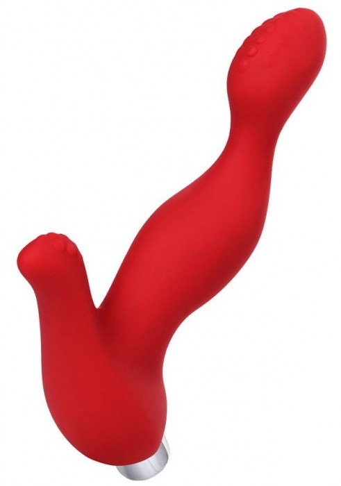Красный силиконовый вибростимулятор простаты Proman - 12,5 см. - ToyFa - в Дзержинске купить с доставкой