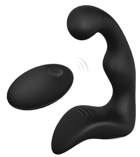 Черный вибромассажер простаты REMOTE BOOTY PLEASER - Dream Toys - в Дзержинске купить с доставкой