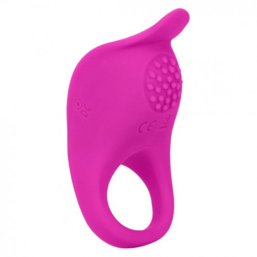 Ярко-розовое эрекционное виброкольцо Silicone Rechargeable Teasing Enhancer - California Exotic Novelties - в Дзержинске купить с доставкой