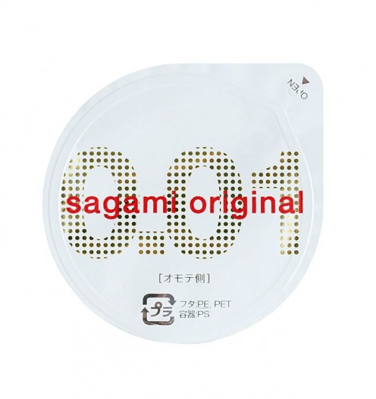 Супертонкий презерватив Sagami Original 0.01 - 1 шт. - Sagami - купить с доставкой в Дзержинске