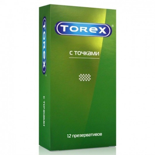 Текстурированные презервативы Torex  С точками  - 12 шт. - Torex - купить с доставкой в Дзержинске