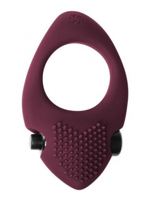 Бордовое эрекционное виброкольцо Pure Passion Sunset - Lola Games - в Дзержинске купить с доставкой