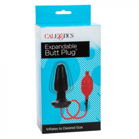 Анальная пробка Expandable Butt Plug с функцией подкачки - 9,5 см. - California Exotic Novelties