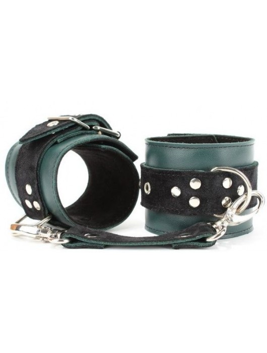 Изумрудные оковы на ноги Ladys Arsenal на карабинах - БДСМ Арсенал - купить с доставкой в Дзержинске