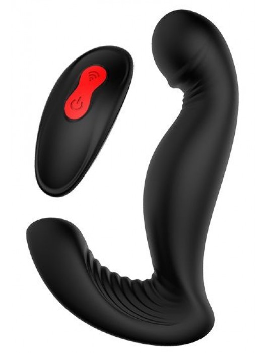 Черный вибромассажер простаты SWIRLING P-PLEASER - Dream Toys - в Дзержинске купить с доставкой
